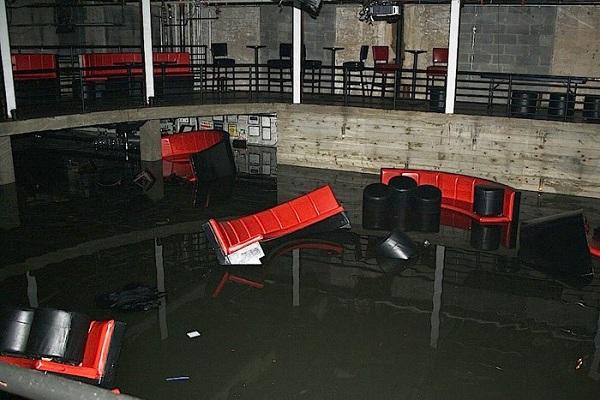 FLOOD DAMAGE AT GALAPAGOS ART SPACE