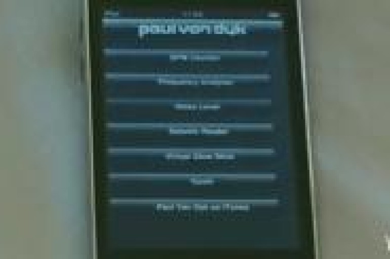 PAUL VAN DYK HAS AN IPOD APP IN HIS POCKET AND HE'LL BE HAPPY TO SHOW IT TO YOU